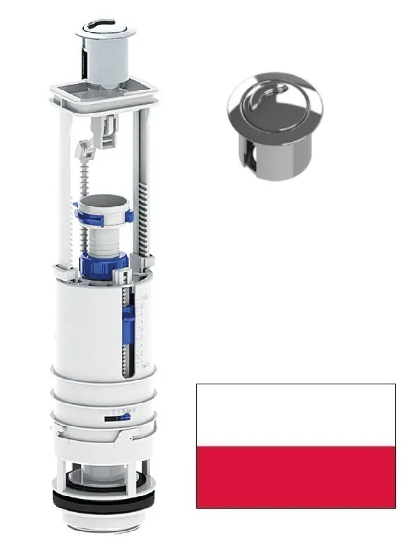 WC mechanizmas reguliuojamas DUO-MAX 0702110 PL, 0702110 PL