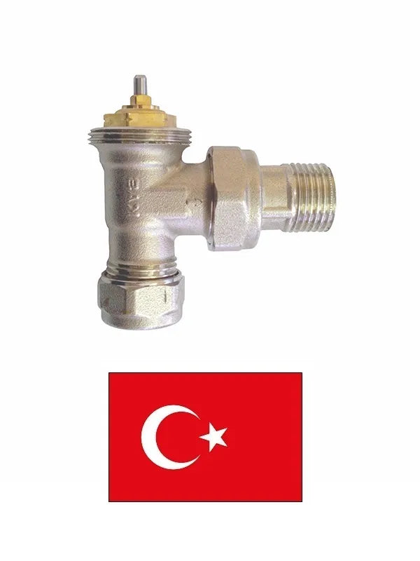 Termostatinis kampinis vožtuvas PEX 1314014, 1/2 16x2