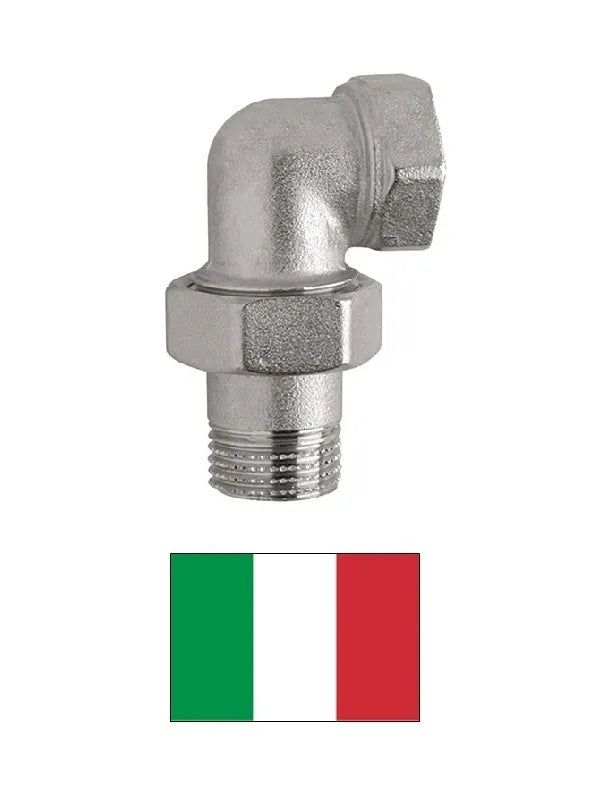 Trijų dalių alkūnė RINALDI.PETTINAROLI 0921044 1/2", 1/2"
