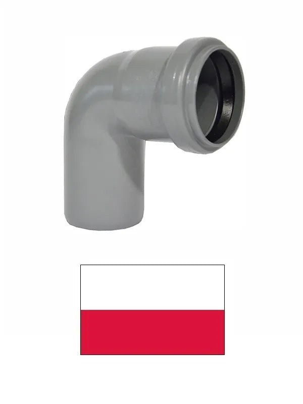 Alkūnė DN75/90° 801 pilka, KANPLAST PPH