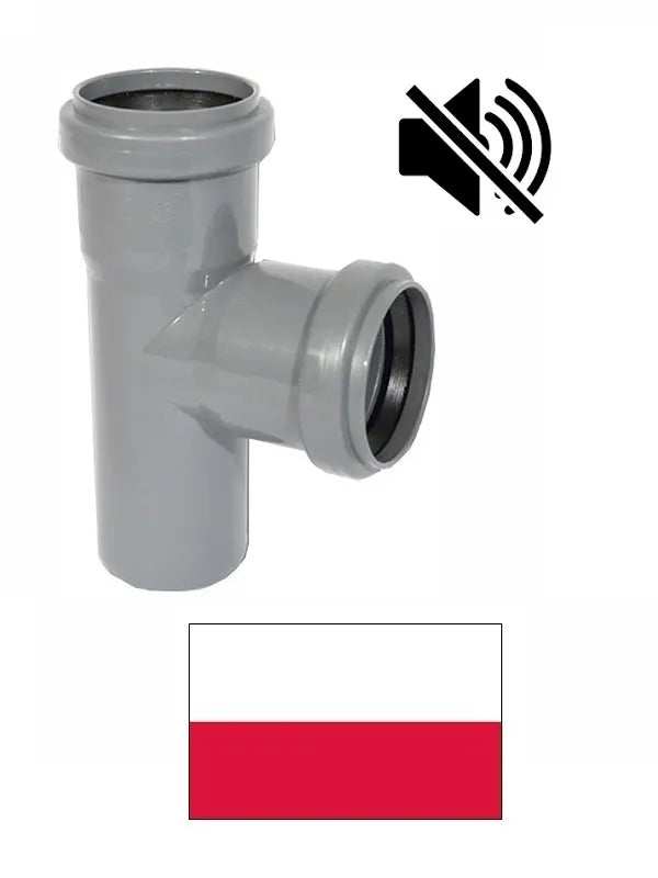 Atzarojums DN50/50;90° 802/dB pelēks, PELEKA