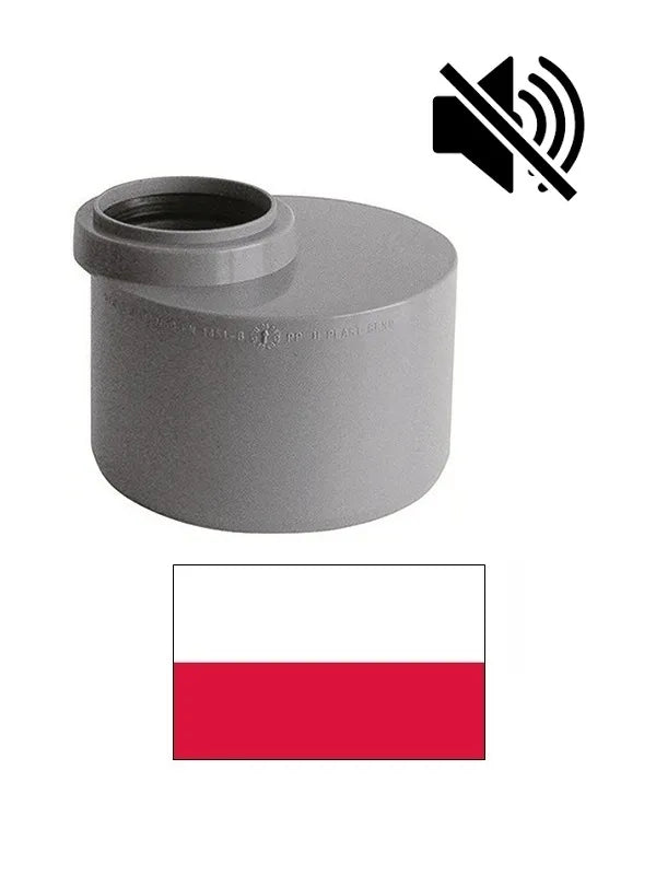 Trumpas reduktorius DN110/50 803/dB, PILKAS