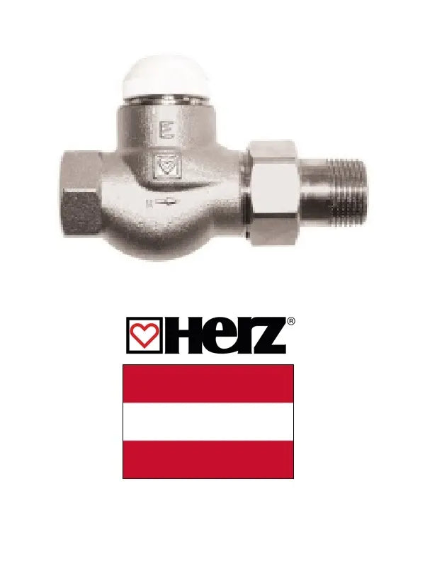 Termostatisks ventilis, taisns 3/4 1772302, HERZ-TS-E