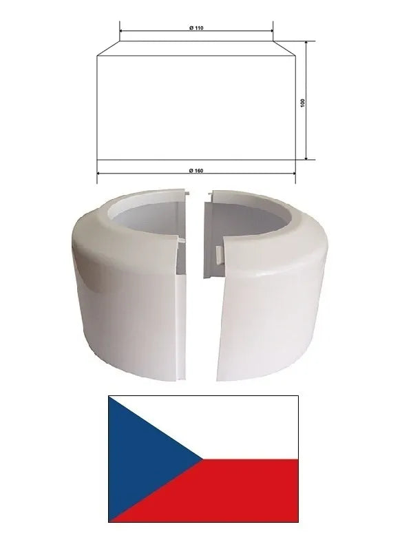 WC rozetė DN100 KR10000, aukšta, DN100