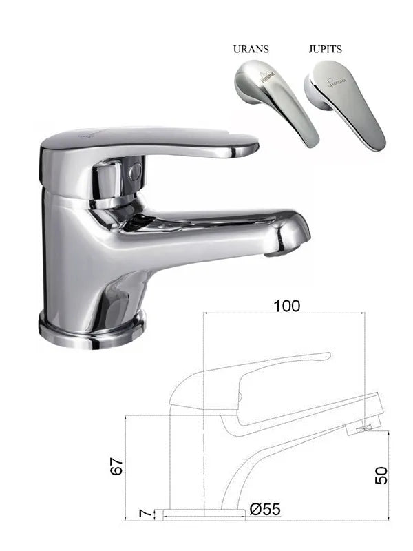 Keraminis praustuvo maišytuvas MG-6260, URANS