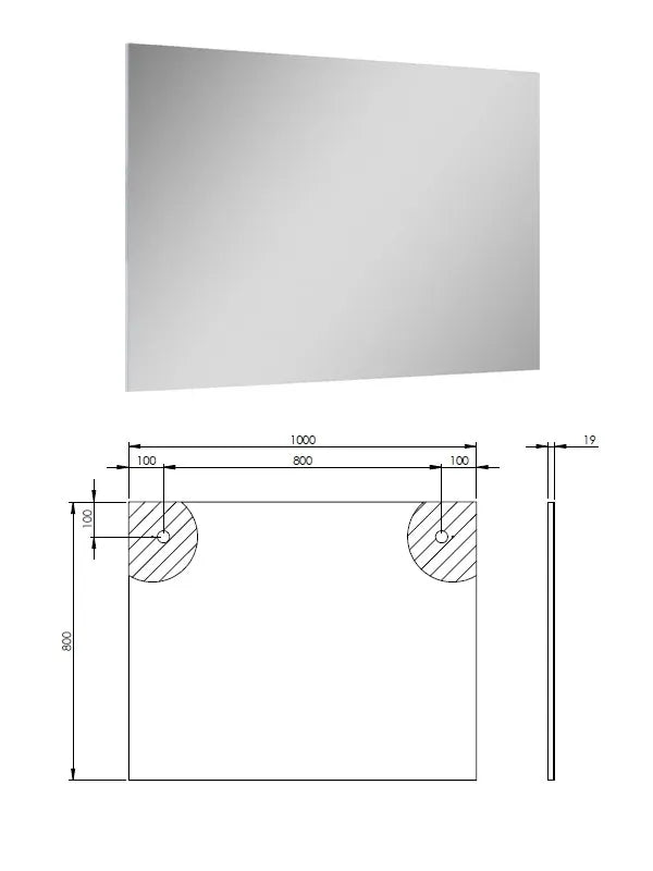Veidrodis SOTE 100x80cm, 100X80