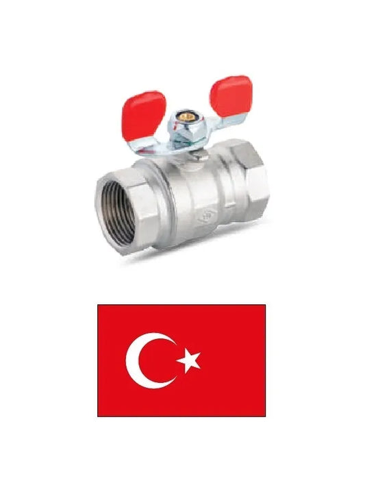Rutulinis ventilis F-F (peteliškės tipo) 0804430, 1/2"