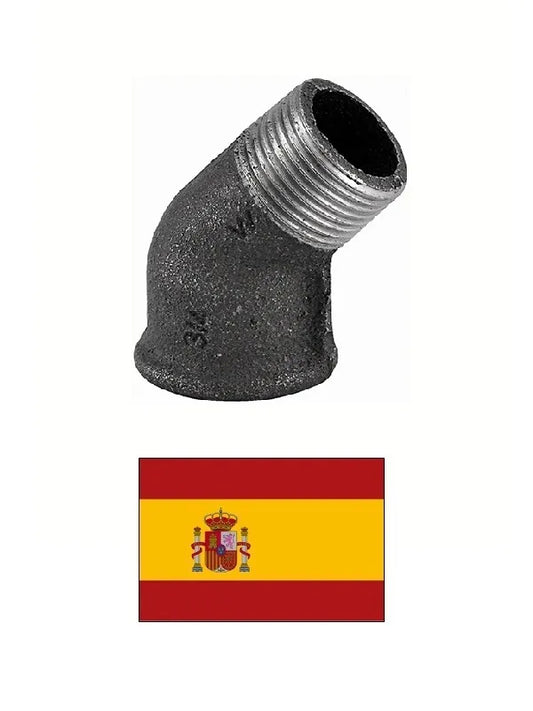 Alkūnė F-M 45^ 3/4", ketaus, 121 M, 3/4