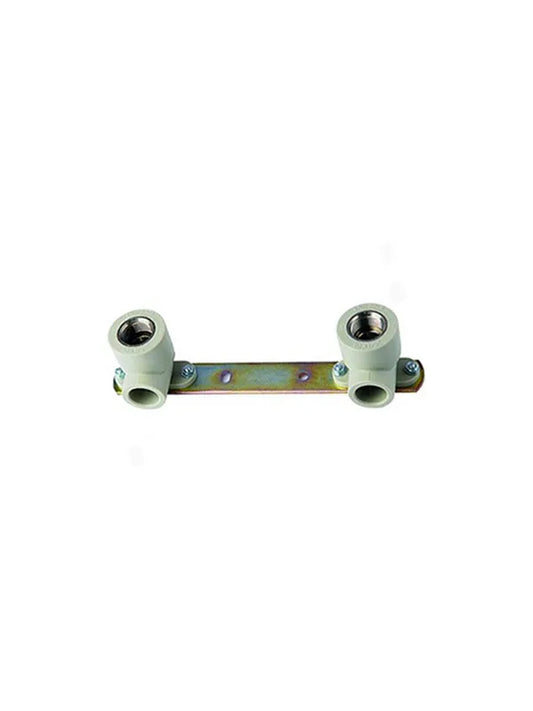 Montavimo plokštė su 2 PPR alkūnėmis 4476A/10, 1/2X20