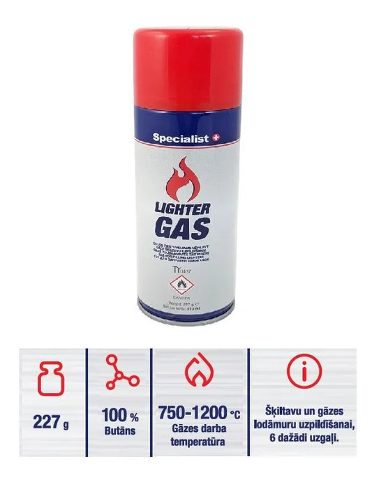 Dujų balionas (žiebtuvėlių dujos) 391 ml, 391ml/227g