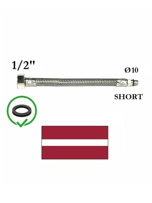 Lanksti žarna maišytuvui 1/2 704 SHORT 15, SHORT