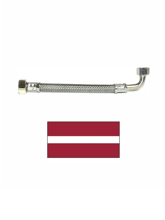 Lanksti žarna su alkūne 90^ 713/L 3/8x1/2, FF 30