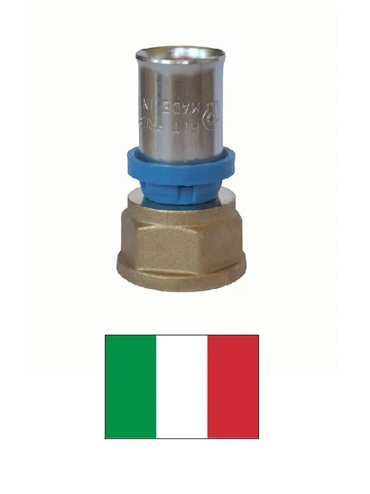 Presuojamas redukcinis fitingas F 7231, žalvaris, 3/4"F x 26
