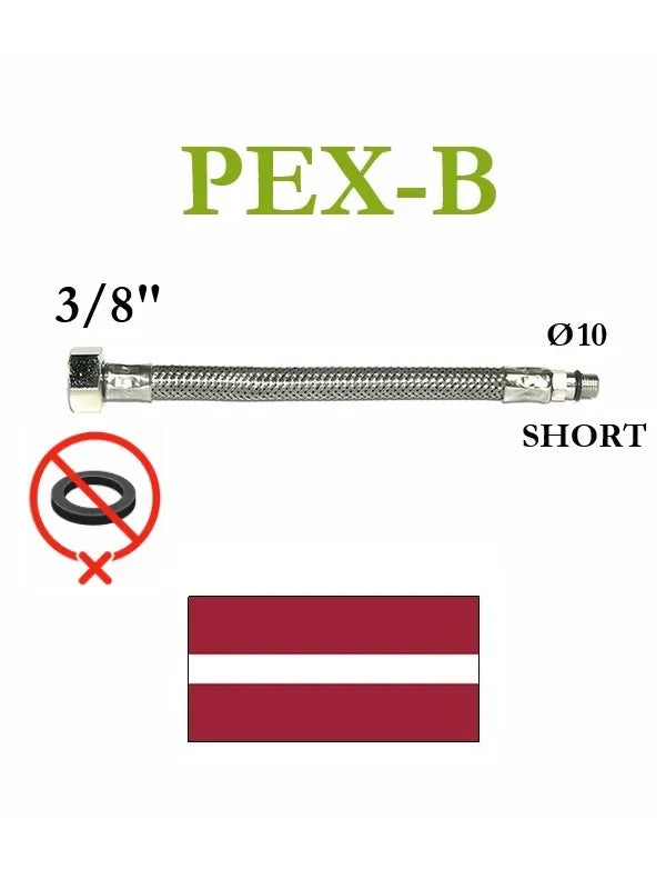 Lanksti žarna maišytuvui 3/8 724/1 SHORT, 80 cm