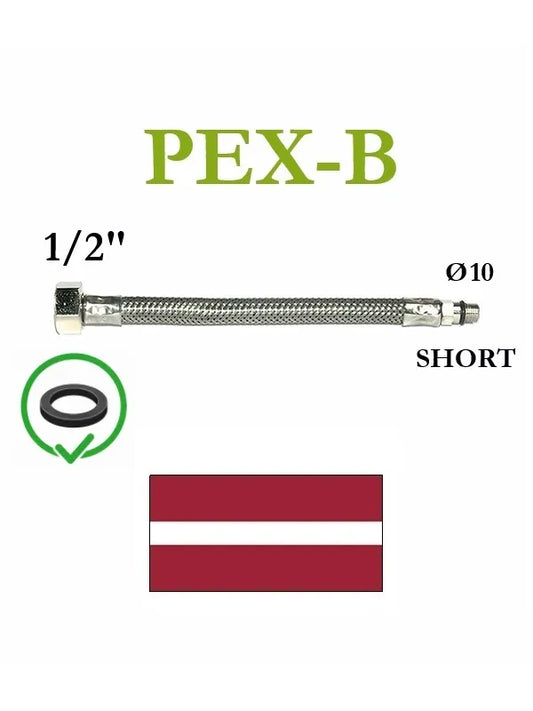 Lanksti žarna maišytuvui 1/2 724 SHORT, 120 CM