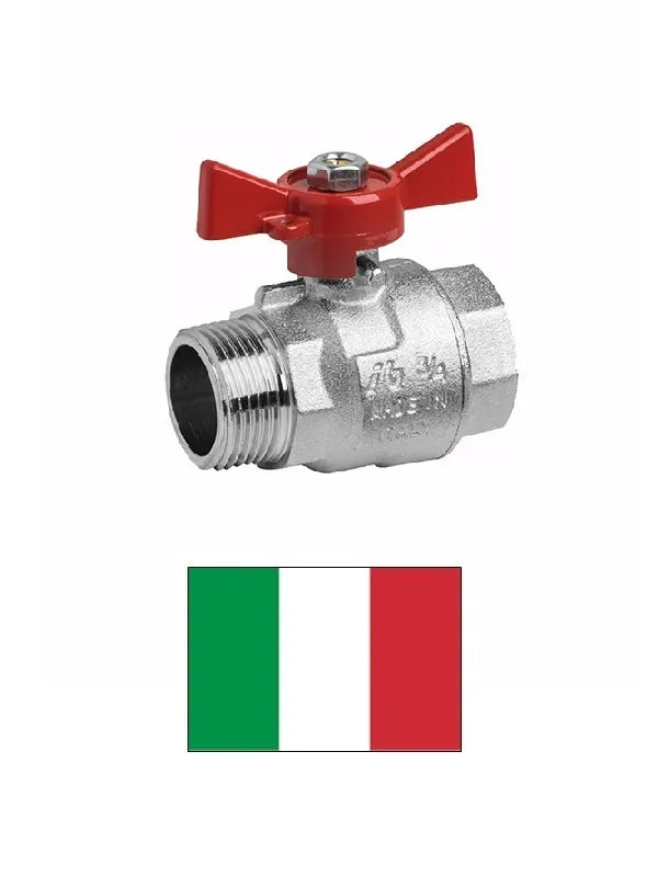 Lodveida ventilis, spārnveida rokturis F-M 7607, 1"