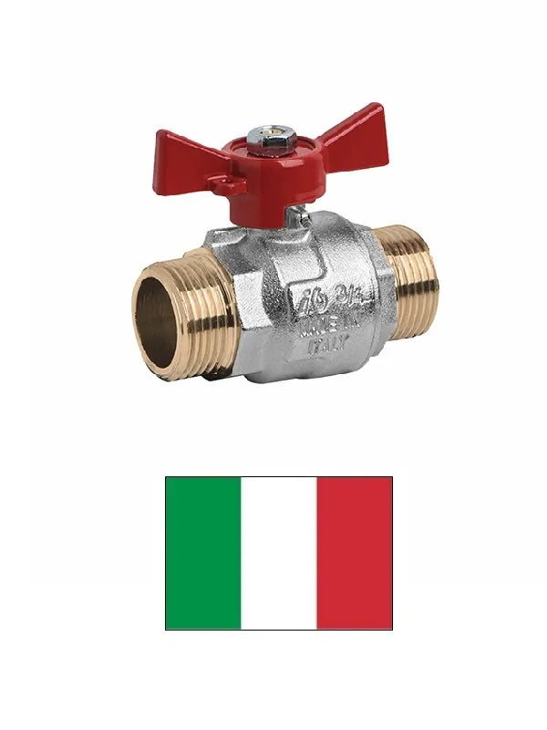 Rutulinis ventilis, sparnuota rankenėlė M-M 7647, 3/4"