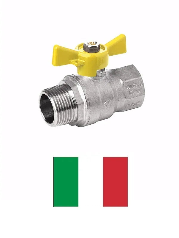 Dujų rutulinis ventilis FM 7955 ilga rankenėlė, 1/2 FM