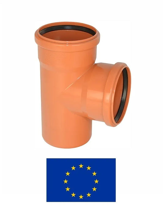 Lauko kanalizacijos PVC atšaka DN160/160/87°, 160/160/87