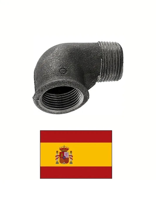 Alkūnė F-M 90° 1/2", ketaus, 92 M, 1/2"