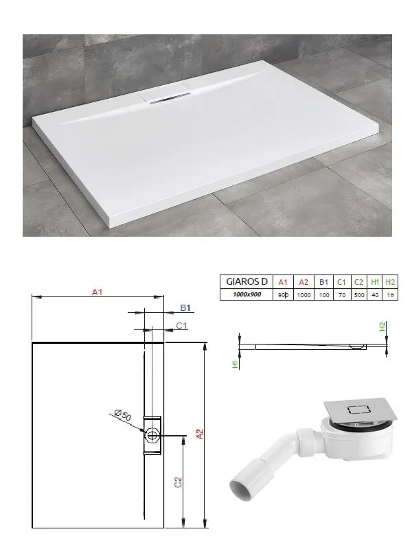 Sifonas R399, baltas, BALTS