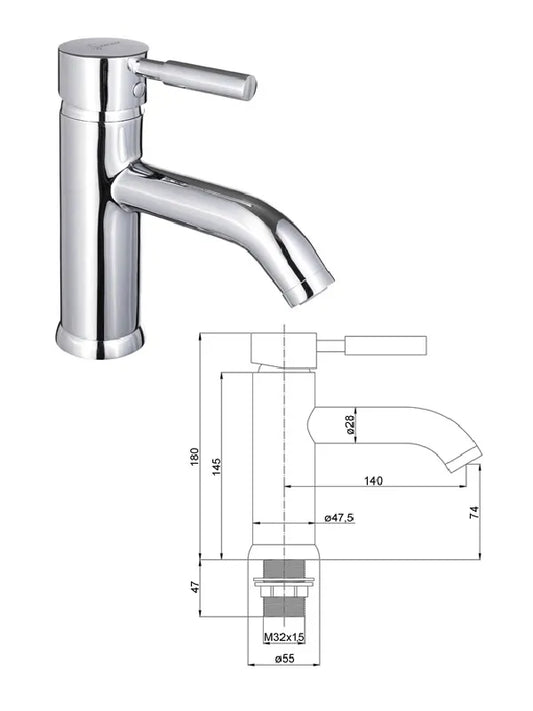 Keraminis praustuvo maišytuvas MG-2060, ABAVA