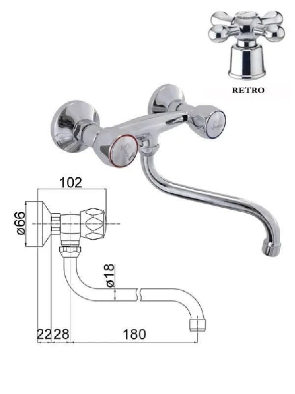 Virtuvinis maišytuvas MG-2145 RING, DIVUPE