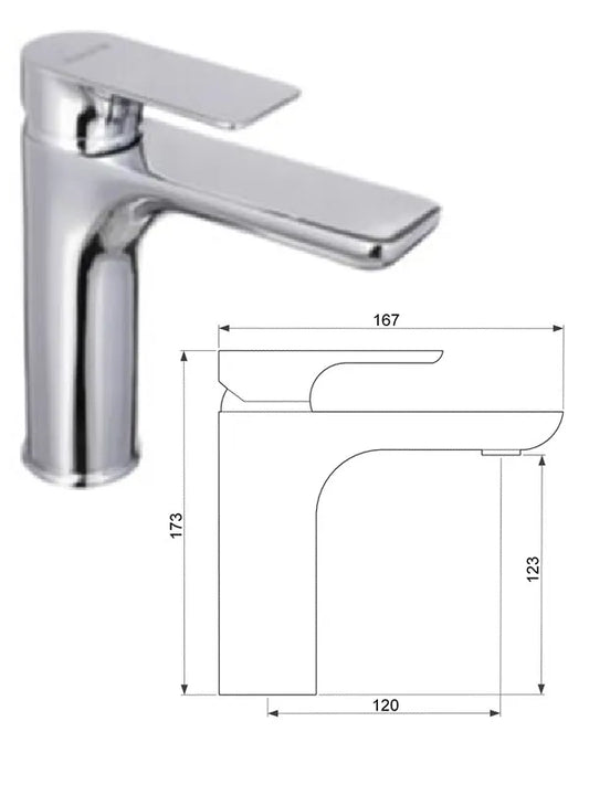Keraminis praustuvo maišytuvas MG-2360, SALACA