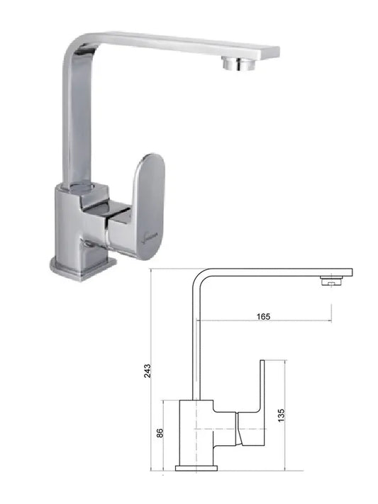 Praustuvo maišytuvas MG-2458, VENTA