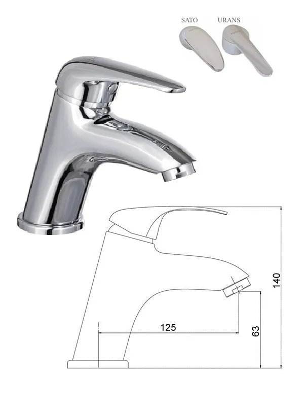 Keraminis praustuvo maišytuvas MG-3263, SATO
