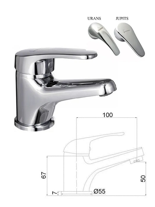 Keraminis praustuvo maišytuvas MG-6260, JUPITS