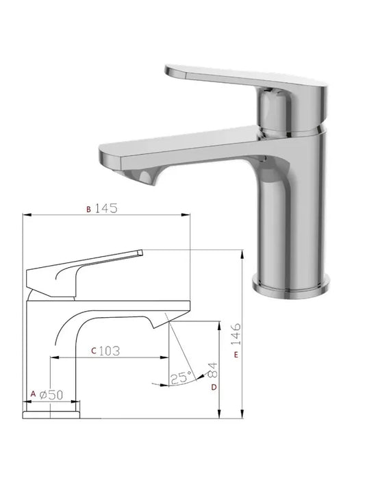 Keraminis praustuvo maišytuvas MG-2760CS, RĪVA