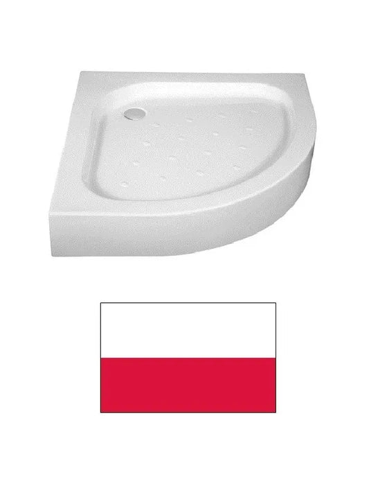 Akrilinis dušo padėklas 90cm (pusapvalis), FUNKIA