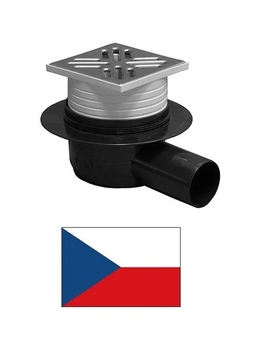Grindų trapas sausas, nerūdijančio plieno SI50C01 horizontalus, 100x100