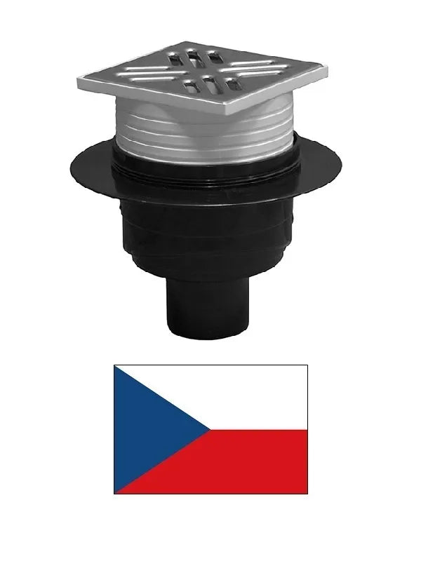 Grindų trapas sausas, nerūdijančio plieno SI5PC01 ver., 100x100