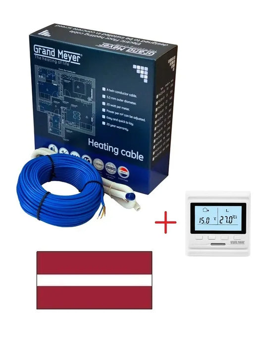 Šildymo kabelis GRAND MEYER THC20-32 / rinkinys, 640 W
