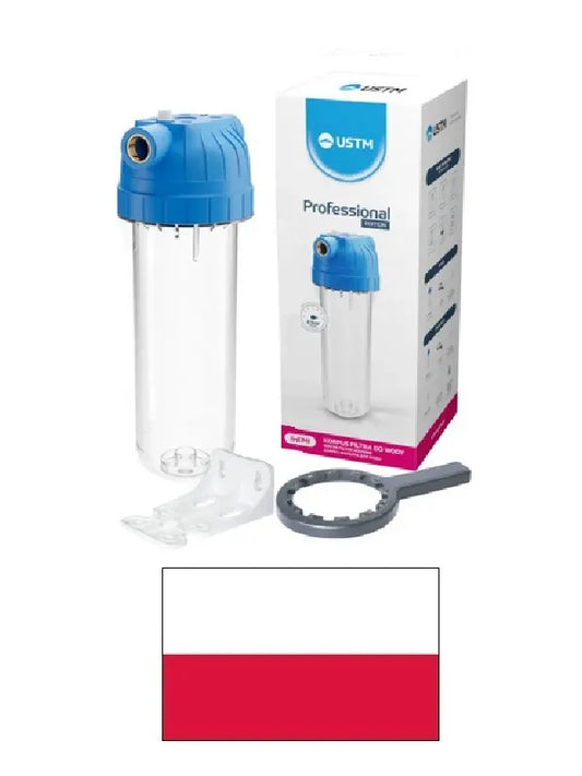 Filtro korpusas EMI 10-1/2* su laikikliu/raktu, 1/2